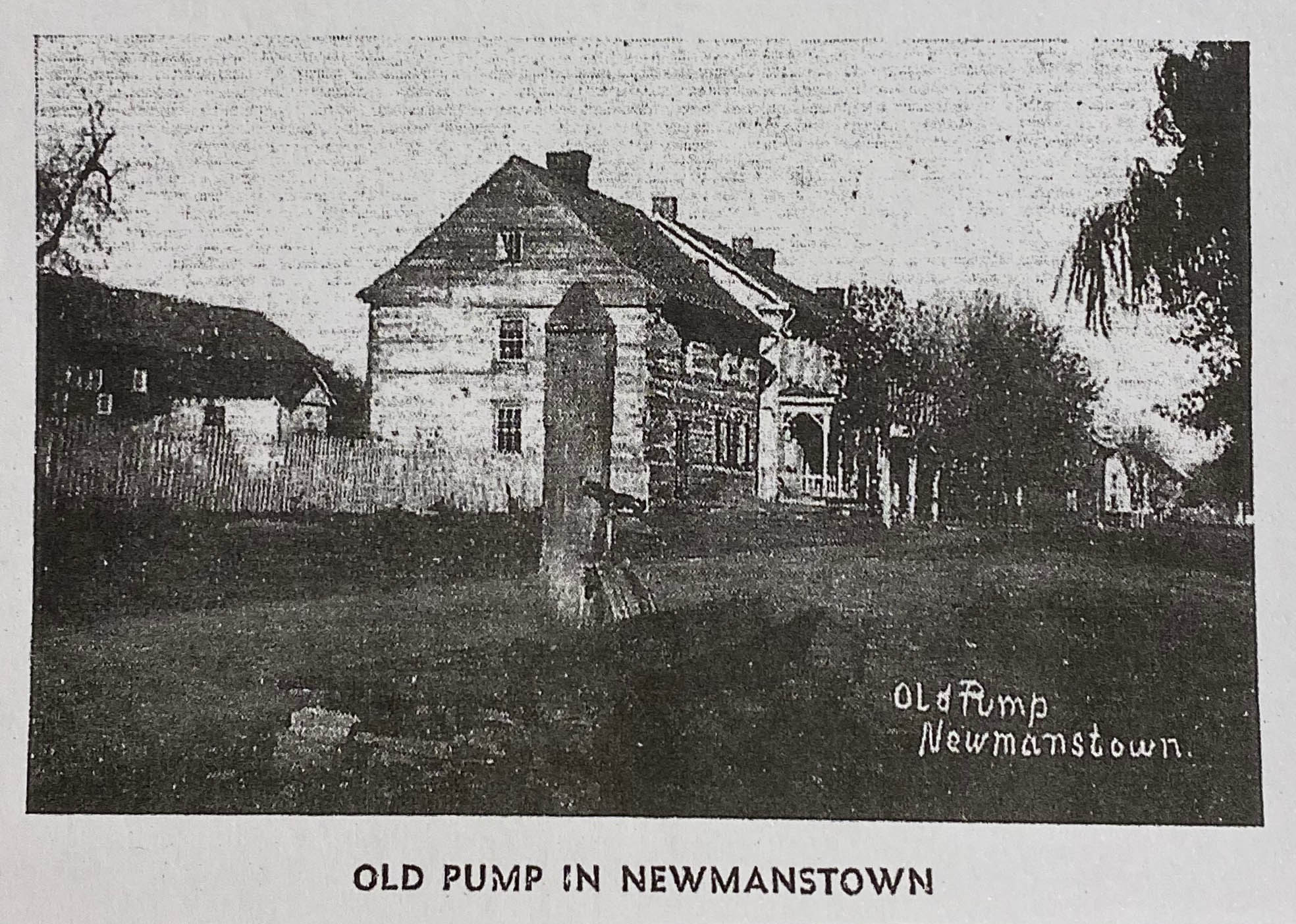 vintage picture - Old Pump in Newmanstown